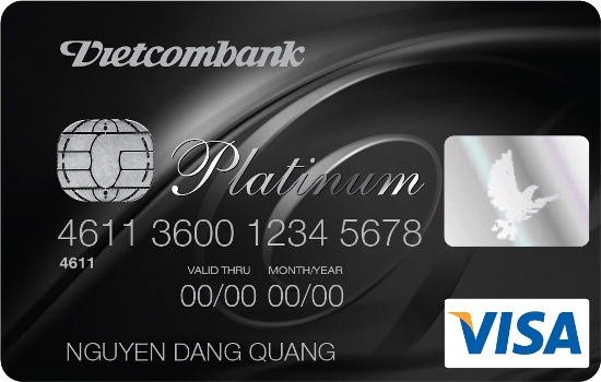 Thẻ Vietcombank Visa platinum